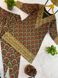 TRENDING FESTIVE COLLECTION CO-ORD SET WITH FULL EMBROIDERY WORK ON PRINTED MUL COTTON