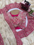 Party Wear Designer Glass Organza Silk Stunning Saree With Sequnce Work