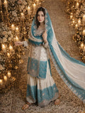 Designer Party Wear Heavy Dual Tone Peding Star Georgette Top Plazzo & Dupatta Set