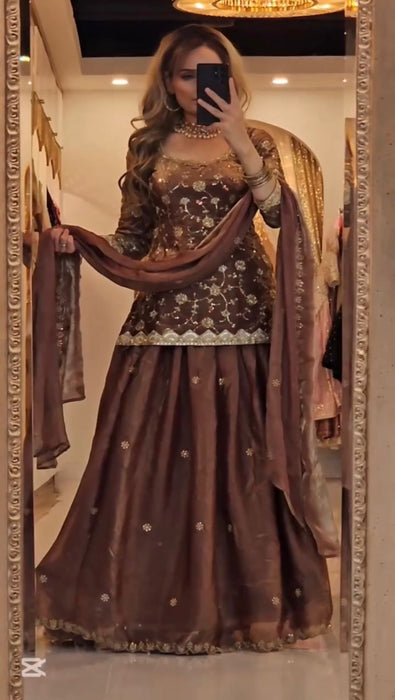 Party Wear Designer Top Lehenga And Dupatta Set With Heavy Fandy Silk With Sequence Work