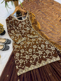 Party Wear Designer Top Lehenga And Dupatta Set With Heavy Fandy Silk With Sequence Work