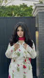 Designer Heavy Pure Cameric Cotton Top Fasshi Salwar And Dupatta Set