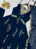 FOX GEORGETTE WITH SEQUENCE EMBROIDERY WORK SALWAR KAMEEZ