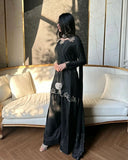 Latest Designer Heavy Natural Crep Material Party Wear Look Top With Farshi Salwar Suit