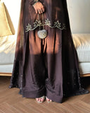 Latest Designer Heavy Natural Crep Material Party Wear Look Top With Farshi Salwar Suit