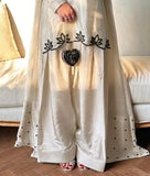 Latest Designer Heavy Natural Crep Material Party Wear Look Top With Farshi Salwar Suit