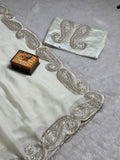 Premium Rangoli silk with c pallu zari thread and 3 mm sequence embroidered work Saree