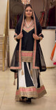 New Designer Party Wear Top Sharara Plazzo And Dupatta With Heavy Natural Crep Silk Material