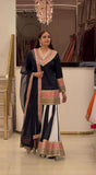 New Designer Party Wear Top Sharara Plazzo And Dupatta With Heavy Natural Crep Silk Material