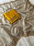 Heavy Rangoli silk C-Pallu Embroidery Thread and Zari Work Beautiful Saree