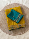 Heavy Rangoli silk C-Pallu Embroidery Thread and Zari Work Beautiful Saree