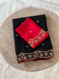 Heavy Rangoli silk C-Pallu Embroidery Thread and Zari Work Beautiful Saree