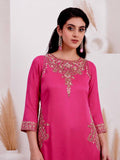 3 PIECE STYLISH TOP PLAZO AND DUPATTA WITH BEAUTIFUL EMBROIDERY SEQUENCE WORK