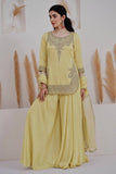 DESIGNER 3 PIECE STYLISH TOP PLAZAA AND DUPATTA WITH BEAUTIFUL EMBROIDERY SEQUENCE WORK