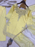 DESIGNER 3 PIECE STYLISH TOP PLAZAA AND DUPATTA WITH BEAUTIFUL EMBROIDERY SEQUENCE WORK