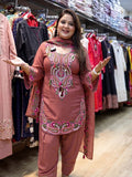 Designer Pure Heavy Georgette With Embroidery Work Top Bottom And Dupatta
