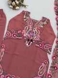 Designer Pure Heavy Georgette With Embroidery Work Top Bottom And Dupatta