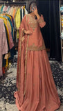 New Designer Party Wear Chinon Silk Top Lehenga And Dupatta Set