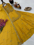 New Designer Party Wear Chinon Silk Top Lehenga And Dupatta Set