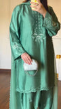 Latest Designer American Silk Top Bottom And Dupatta Set