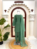 Latest Designer American Silk Top Bottom And Dupatta Set