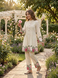 Latest Designer Roman Silk Co-Ord Set With Embrodery Work