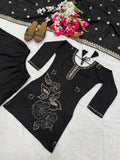 New Designer Party Wear Look Top  Sharara Plazzo and Dupatta New Fancy Style