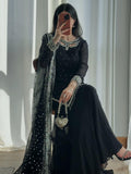 New Designer Collection Heavy Faux Georgette Top-Bottom And Dupatta Set Fully Stitched Ready To Wear
