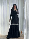 New Designer Collection Heavy Faux Georgette Top-Bottom And Dupatta Set Fully Stitched Ready To Wear