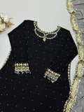 New Designer Collection Heavy Faux Georgette Top-Bottom And Dupatta Set Fully Stitched Ready To Wear
