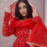 Heavy Blooming Georgette With Heavy Embroidery Sequence Work With Fancy Latkan Salwar Kameez