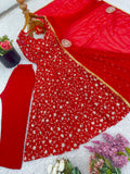 Heavy Blooming Georgette With Heavy Embroidery Sequence Work With Fancy Latkan Salwar Kameez