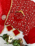 Heavy Blooming Georgette With Heavy Embroidery Sequence Work With Fancy Latkan Salwar Kameez