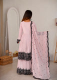 Premium Faux Georgette with Soft Micro Inner Lining & Embroidery Thread Detailing Work Salwar Kameez