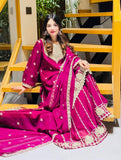 New Designer Party  Fox Georgette Sharara Suit And Dupatta Set