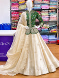 Party Wear Pure Simar Jacket And Lehenga Choli With Heavy Embroidery And Sequence Work