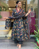 A LINE PRINTED PREMIUM COTTON BLEND SUIT