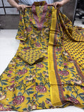 A LINE PRINTED PREMIUM COTTON BLEND SUIT