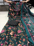 A LINE PRINTED PREMIUM COTTON BLEND SUIT