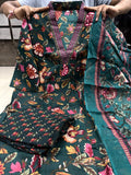 A LINE PRINTED PREMIUM COTTON BLEND SUIT