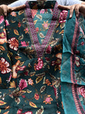 A LINE PRINTED PREMIUM COTTON BLEND SUIT