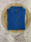 High quality denim fabric Full sleeve length Two side pockets Dress