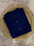High quality denim fabric Full sleeve length Two side pockets Dress