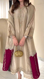 Designer Party Wear Pur Jimmy Choo Silk Top Plazzo And Dupatta Set