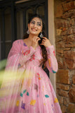 Designer Heavy Star Georgette Party Wear Beautiful Top Bottom And Dupatta Set