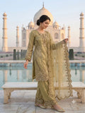DESIGNER EMBROIDERED WITH CUT WORKED TOP PLAZZO SUIT WITH DUPATTA