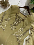 DESIGNER EMBROIDERED WITH CUT WORKED TOP PLAZZO SUIT WITH DUPATTA
