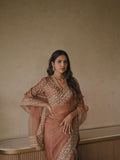 Designer Tibby Silk Stunning Saree With Intricate Thred With Sequnce Work