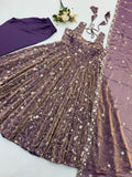 Pure Fendy Silk With Embroidery Sequence Work Beautiful Salwar Kameez