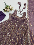 Pure Fendy Silk With Embroidery Sequence Work Beautiful Salwar Kameez